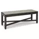 Tyler Creek Black And Gray Upholstered Bench