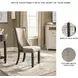 Tyler Creek Black And Gray Upholstered Host Chair Set of 2