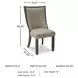 Tyler Creek Black And Gray Upholstered Host Chair Set of 2