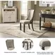 Tyler Creek Black And Gray Upholstered Host Chair Set of 2
