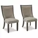 Tyler Creek Black And Gray Upholstered Host Chair Set of 2