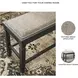 Tyler Creek Antique Black Double Counter Height Dining Bench