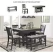 Tyler Creek Antique Black Double Counter Height Dining Bench