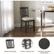 Tyler Creek Black And Gray Upholstered Bar Stool Set of 2