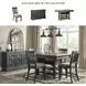 Tyler Creek Black And Gray Upholstered Bar Stool Set of 2