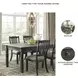 Tyler Creek Black And Gray Rectangular Dining Table