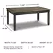Tyler Creek Black And Gray Rectangular Dining Table