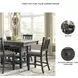 Tyler Creek Black And Gray Rectangular Counter Height Dining Table