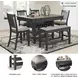 Tyler Creek Black And Gray Rectangular Counter Height Dining Table
