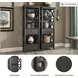 Tyler Creek Black And Gray Display Cabinet