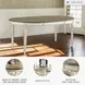 Realyn White Oval Extendable Dining Table