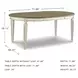 Realyn White Oval Extendable Dining Table