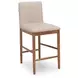 Isanti Beige Upholstered Bar Stool Set of 2