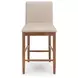 Isanti Beige Upholstered Bar Stool Set of 2