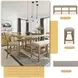 Havonplane Distressed Light Brown Pine Counter Height Bench