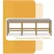 Havonplane Distressed Light Brown Pine Counter Height Bench