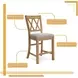 Havonplane Distressed Light Brown Pine Counter Height Stool Set Of 2