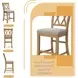 Havonplane Distressed Light Brown Pine Counter Height Stool Set Of 2