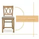 Havonplane Distressed Light Brown Pine Counter Height Stool Set Of 2