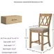 Havonplane Distressed Light Brown Pine Counter Height Stool Set Of 2
