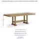 Havonplane Distressed Light Brown Pine Extendable Counter Height Dining Table