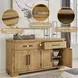 Havonplane Distressed Light Brown Pine Server