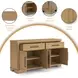Havonplane Distressed Light Brown Pine Server