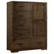 Dovetail Graphite 5 Drawer Chifferobe