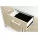 Miramar Sand and Stark White 4 Door Credenza