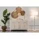 Miramar Sand and Stark White 4 Door Credenza