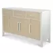 Miramar Sand and Stark White Extendable Rectangular Dining Room Set