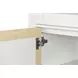 Miramar Sand and Stark White 4 Door Curio Cabinet with LED