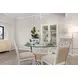 Miramar Sand and Stark White 4 Door Curio Cabinet with LED