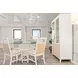 Miramar Sand and Stark White 4 Door Curio Cabinet with LED
