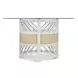 Miramar Sand and Stark White Round Glass Top Dining Room Set