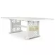 Miramar Sand and Stark White Extendable Rectangular Dining Room Set