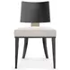 Champagne Gray Upholstered Side Chair Set of 2