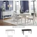 Montelaine Antique White Extendable Dining Table