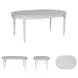 Montelaine Antique White Extendable Dining Table