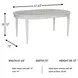 Montelaine Antique White Extendable Dining Table