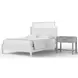 Pure Maple Cottage White Garden King Panel Bed