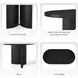 Rowanbeck Black Oval Dining Table