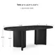 Rowanbeck Black Oval Dining Table