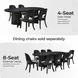 Rowanbeck Black Oval Dining Table