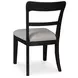 Chadworth Black and Gray Upholstered Dining Chair Set of 2