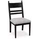 Chadworth Black and Gray Upholstered Side Chair Set of 2