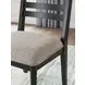 Chadworth Black and Gray Upholstered Side Chair Set of 2