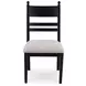 Chadworth Black and Gray Upholstered Side Chair Set of 2