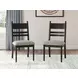 Chadworth Black and Gray Upholstered Side Chair Set of 2