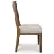 Chadworth Brown and Gray Upholstered Side Chair Set of 2